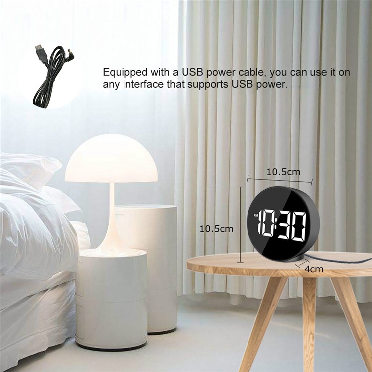 LED Electronic Alarm Clock with Voice Control Temperature-10