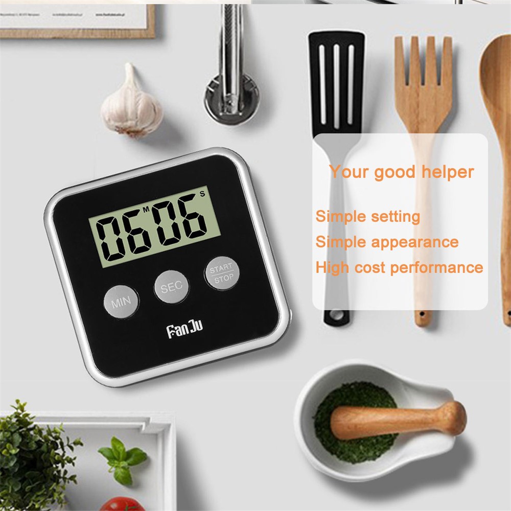 Ultra-thin Timer Kitchen Digital Timer Alarm Laboratory Electronic Stopwatch-7