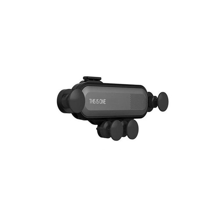 Universal Car Phone Mount Auto Air Vent Grip Gravity Car Phone Holder for 4-6.5 inch Smartphone - Black