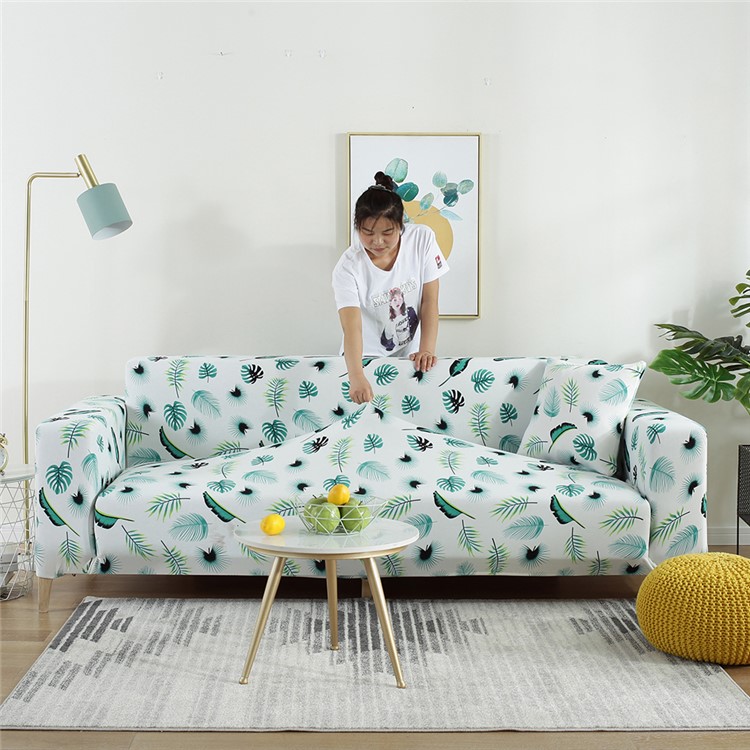 Sofa Slipcovers Washable Polypropylene Fiber Couch Cover - Size: 145 x 185cm / Banana Leaves-10