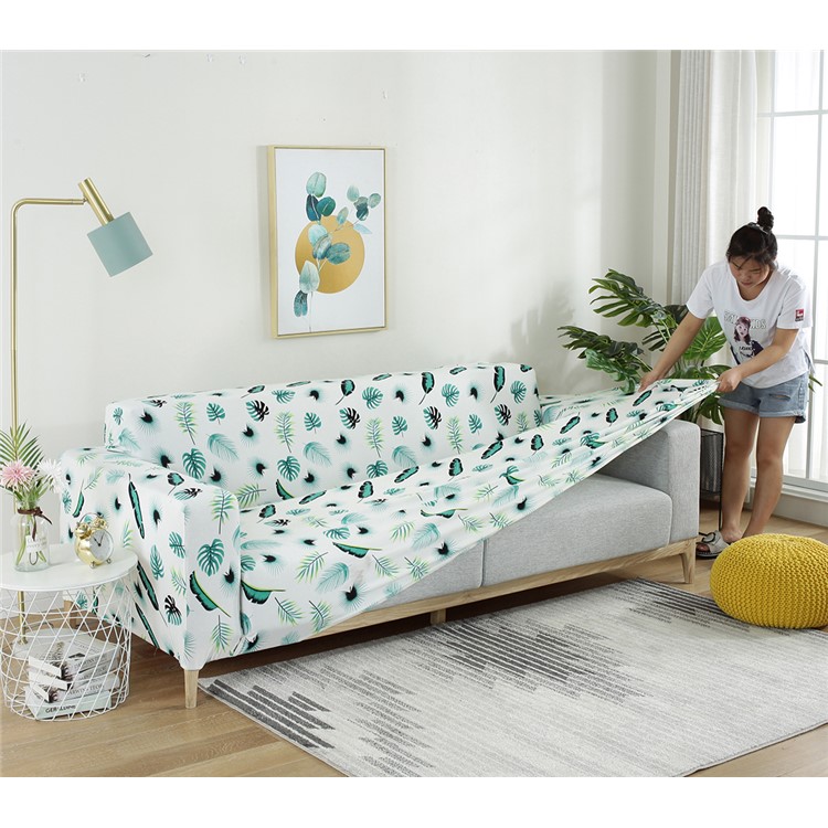 Sofa Slipcovers Washable Polypropylene Fiber Couch Cover - Size: 145 x 185cm / Banana Leaves-11