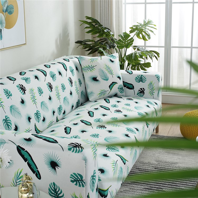 Sofa Slipcovers Washable Polypropylene Fiber Couch Cover - Size: 145 x 185cm / Banana Leaves-4