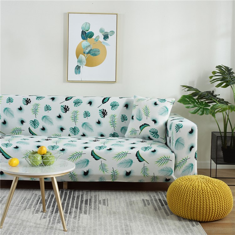 Sofa Slipcovers Washable Polypropylene Fiber Couch Cover - Size: 145 x 185cm / Banana Leaves-5