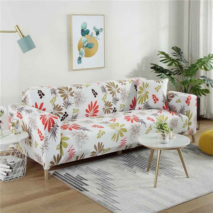 Sofa Slipcovers Washable Polypropylene Fiber Couch Cover - Size: 145 x 185cm / Maple Leaves-1