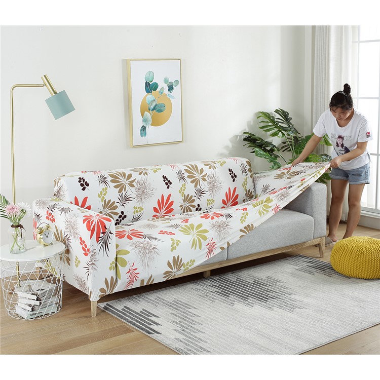 Sofa Slipcovers Washable Polypropylene Fiber Couch Cover - Size: 145 x 185cm / Maple Leaves-10