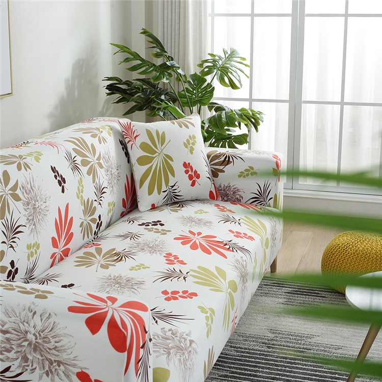 Sofa Slipcovers Washable Polypropylene Fiber Couch Cover - Size: 145 x 185cm / Maple Leaves-3