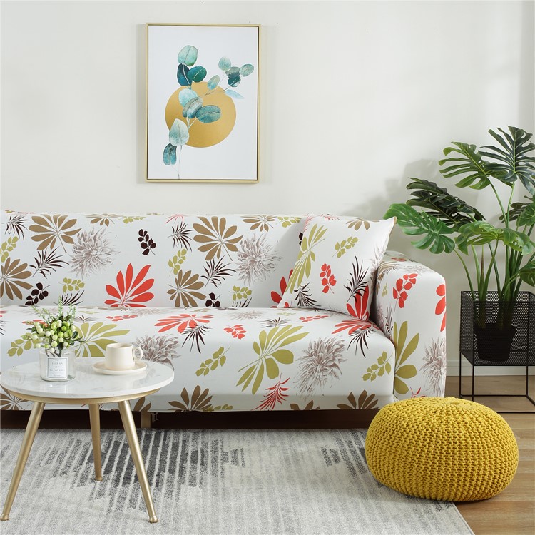 Sofa Slipcovers Washable Polypropylene Fiber Couch Cover - Size: 145 x 185cm / Maple Leaves-4