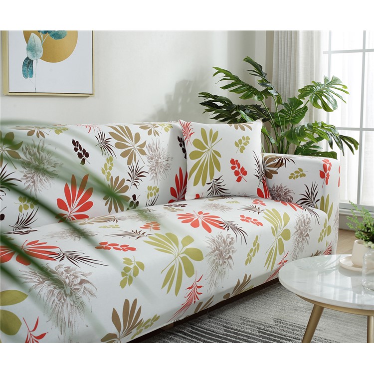 Sofa Slipcovers Washable Polypropylene Fiber Couch Cover - Size: 145 x 185cm / Maple Leaves-5