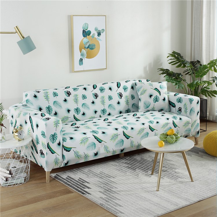 Sofa Slipcovers Washable Polypropylene Fiber Couch Cover - Size: 190 x 230cm / Banana Leaves-1