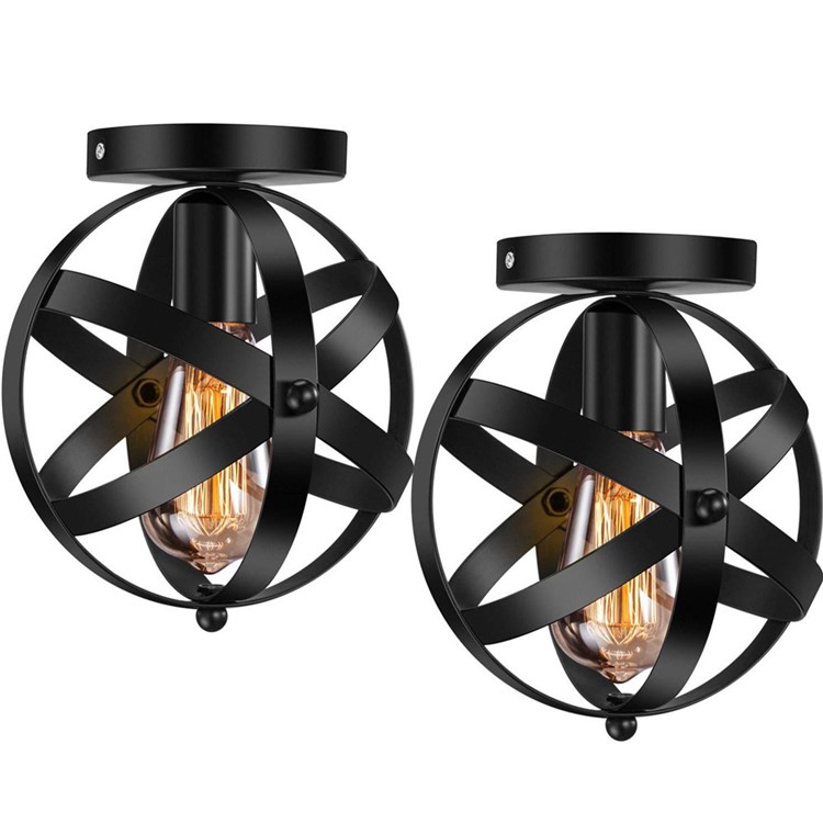 Ceiling Light Mount Modern Indoor Living Room Metal Pendant Lamp Holder-1