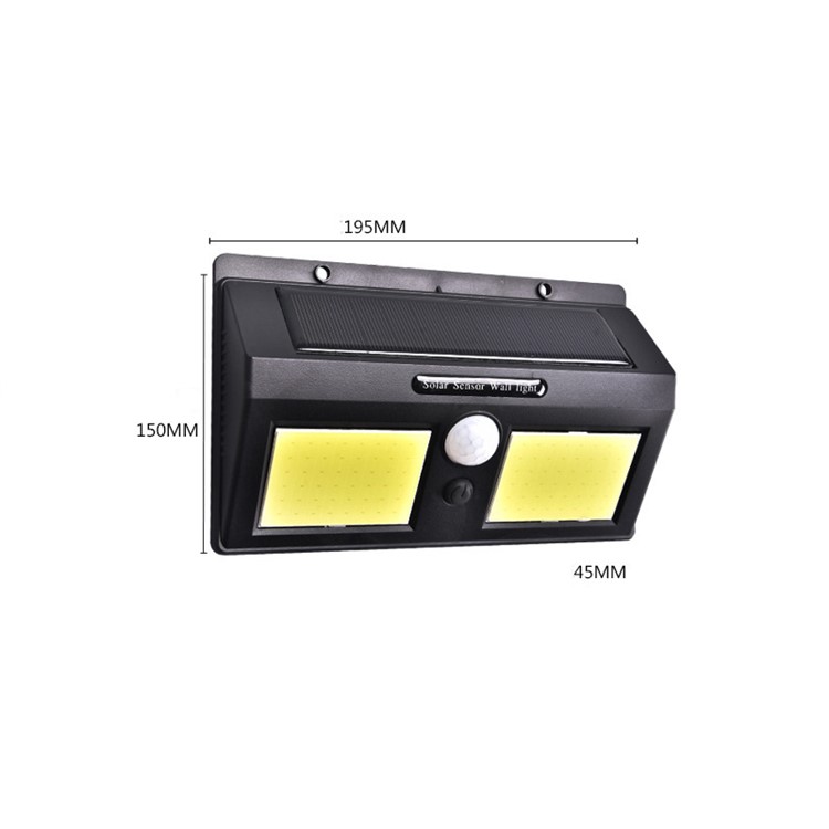 96-Chip COB Light Source + 2-Gear Solar LED Light Wall Lamp-4