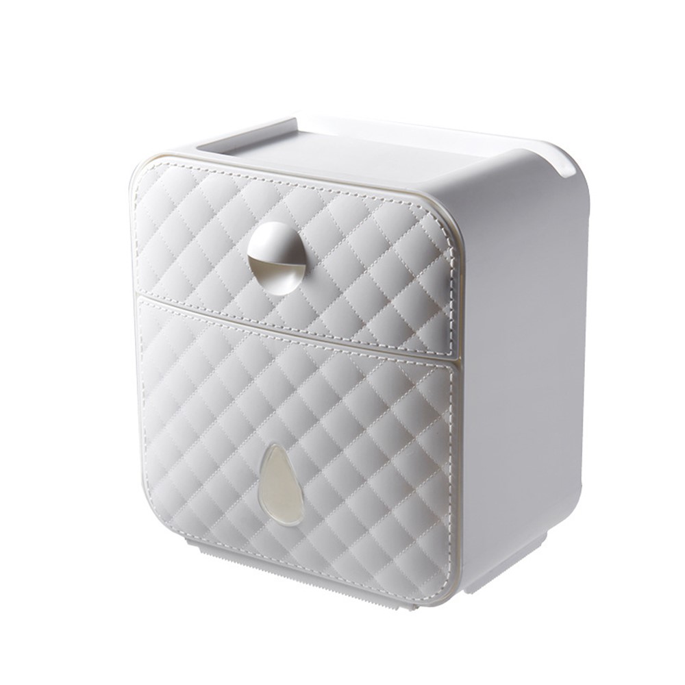 SANQING FLOWER Multi-function Non-punching Toilet Bathroom Paper Towel Box-2