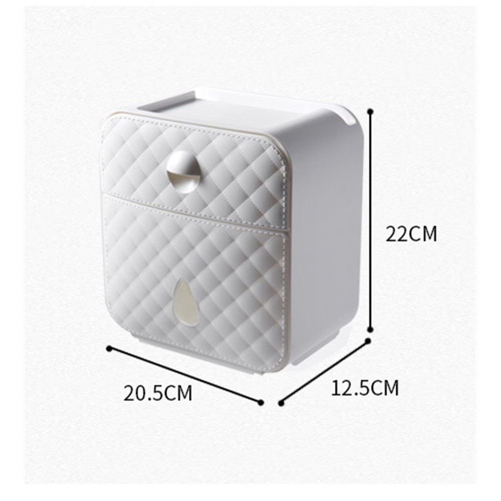 SANQING FLOWER Multi-function Non-punching Toilet Bathroom Paper Towel Box-8