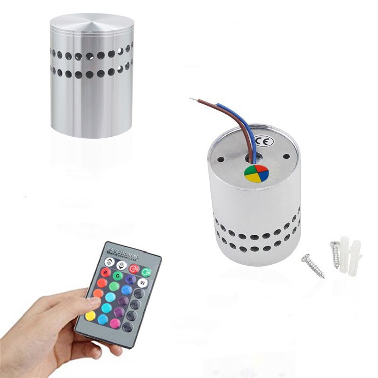 3W RGB with Controller 16 Colors with Memory Function Spiral Wall Room Bar Multi-holes Light-2