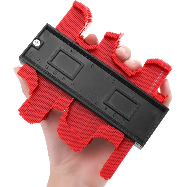 Universal Energy Irregular Radio Scale Profile Gauge Measuring Tool - Red/10-inch-5