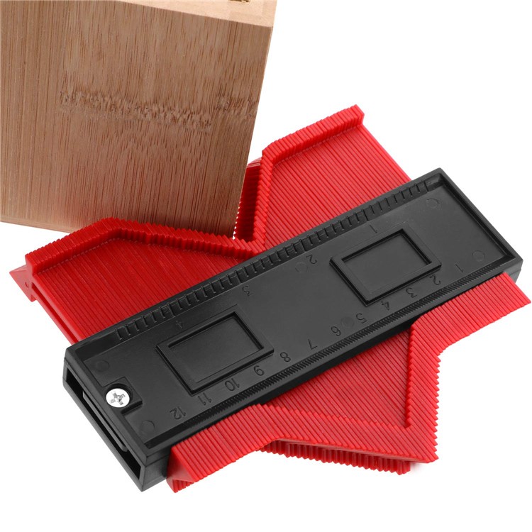 Universal Energy Irregular Radio Scale Profile Gauge Measuring Tool - Red/10-inch-6