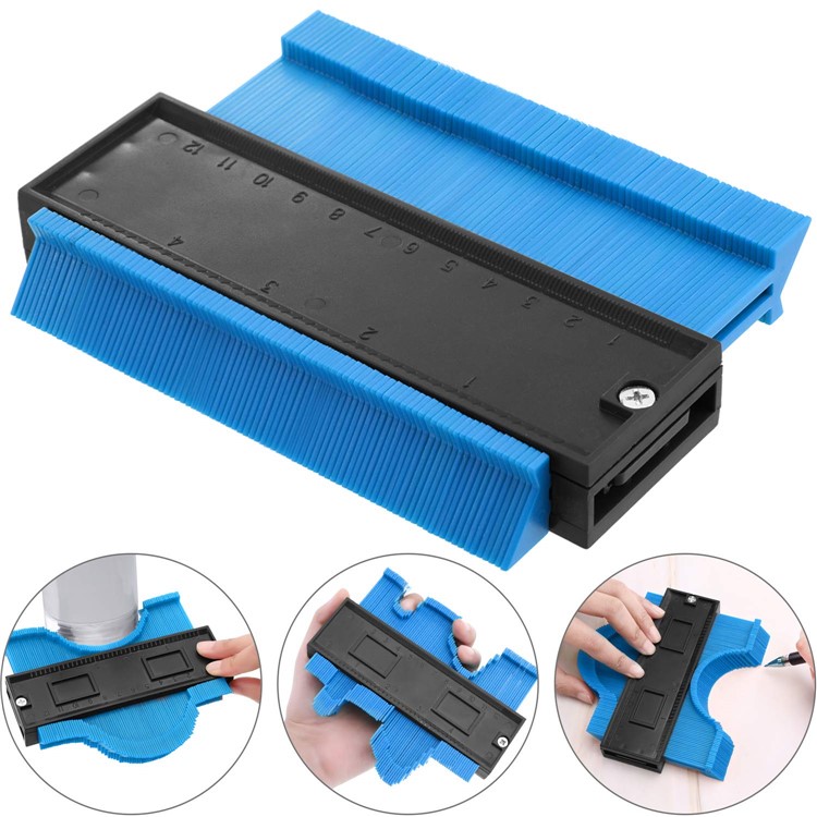 Universal Energy Irregular Radio Scale Profile Gauge Measuring Tool - Blue/6-inch-1