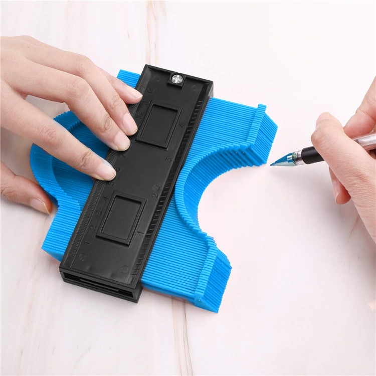 Universal Energy Irregular Radio Scale Profile Gauge Measuring Tool - Blue/6-inch-5