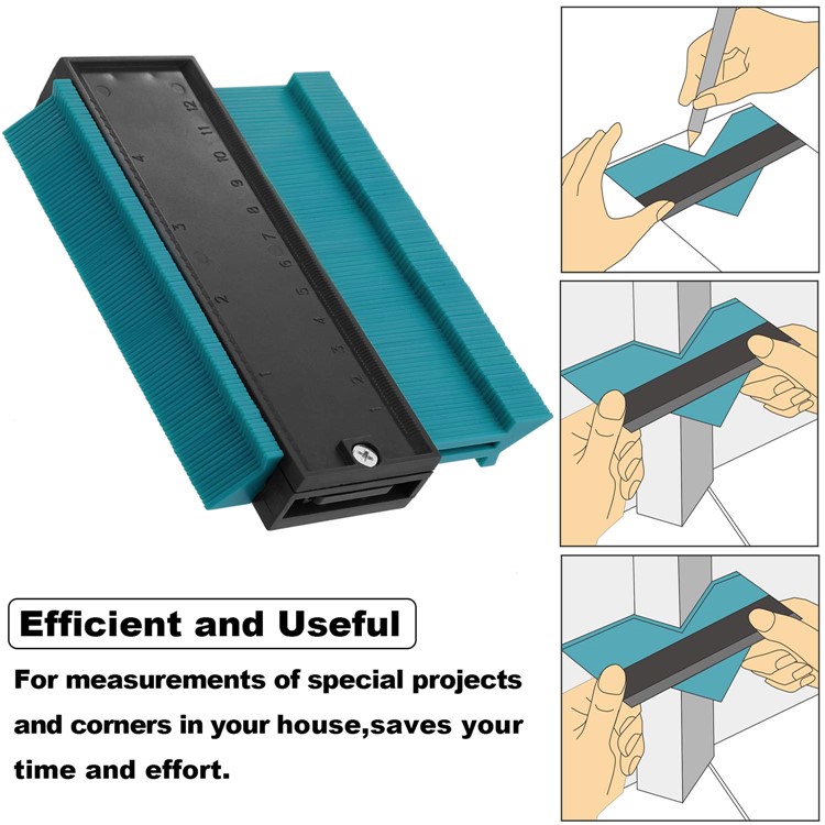 Universal Energy Irregular Radio Scale Profile Gauge Measuring Tool - Green/6-inch-6
