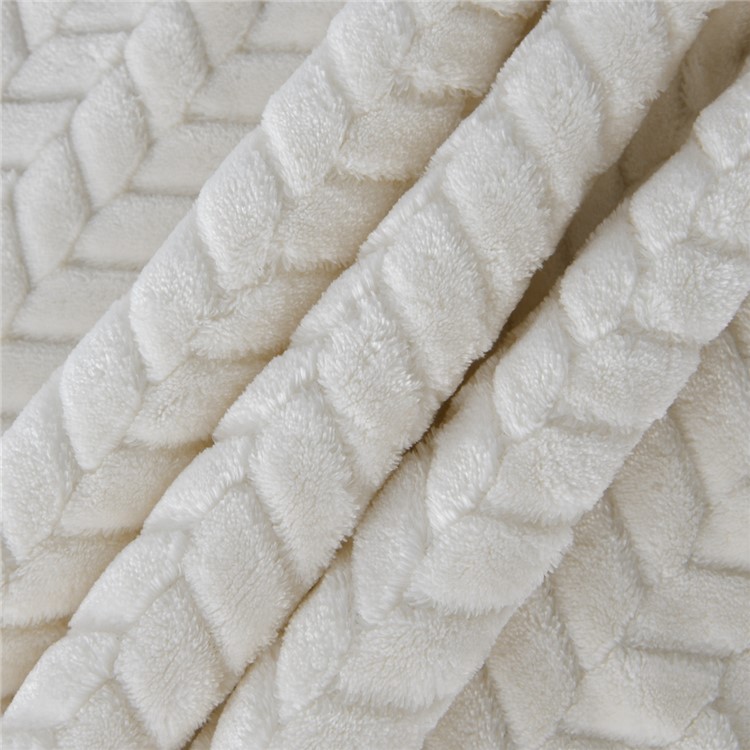 130x160cm Thickening Flannel Lamb Composite Home Office Double-Layer Blanket - Style J-3