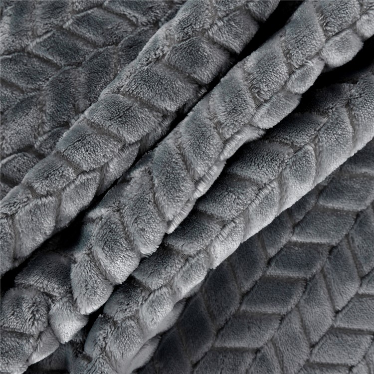 130x160cm Thickening Flannel Lamb Composite Home Office Double-Layer Blanket - Style K-3