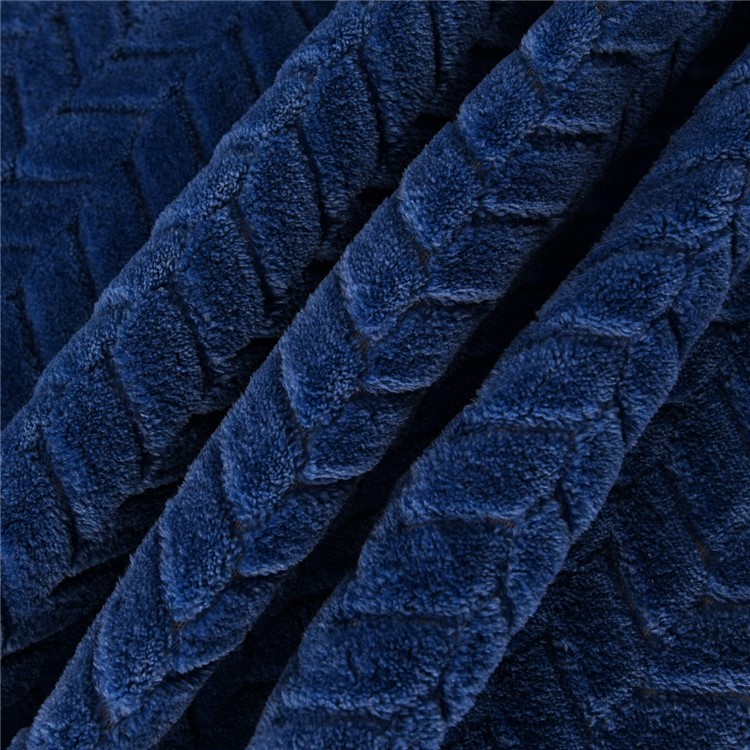 130x160cm Thickening Flannel Lamb Composite Home Office Double-Layer Blanket - Style L-6