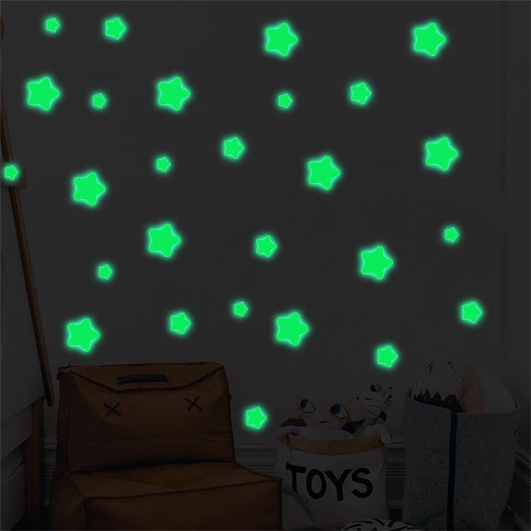 127PCS DIY Children's Bedroom Decoration Star Luminous Wall Stickers-2