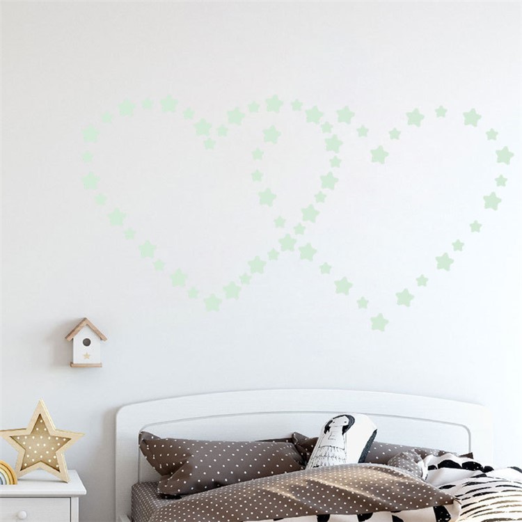 127PCS DIY Children's Bedroom Decoration Star Luminous Wall Stickers-5