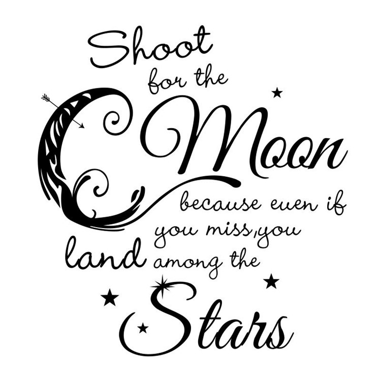 40x60cm English Words Stars Wall Sticker Adhesive Children Room Wallpaper Kindergarten Mural Art Decal-6