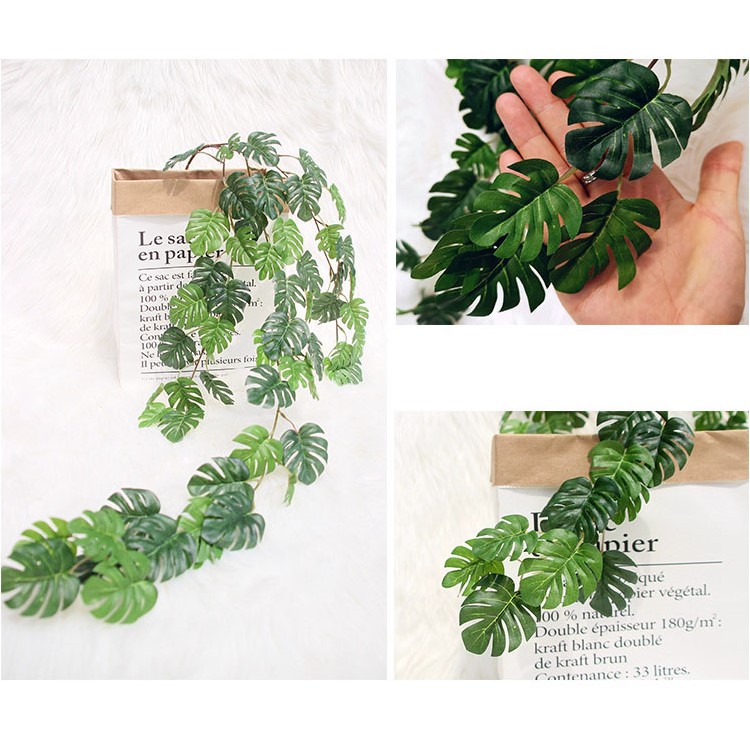 80cm Artificial Green Ivy Vine Leaf Garland Plant-3