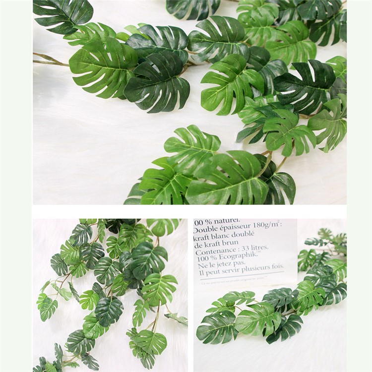 80cm Artificial Green Ivy Vine Leaf Garland Plant-5