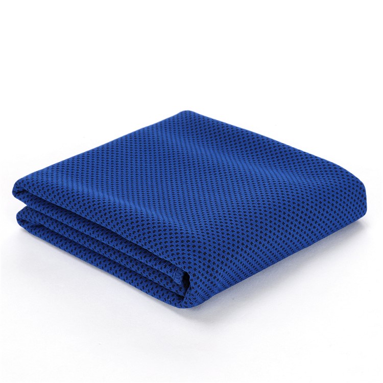 30*100 Double Thickened Cold Ice Sweat Absorbing Sport Exercise Towel - Dark Blue
