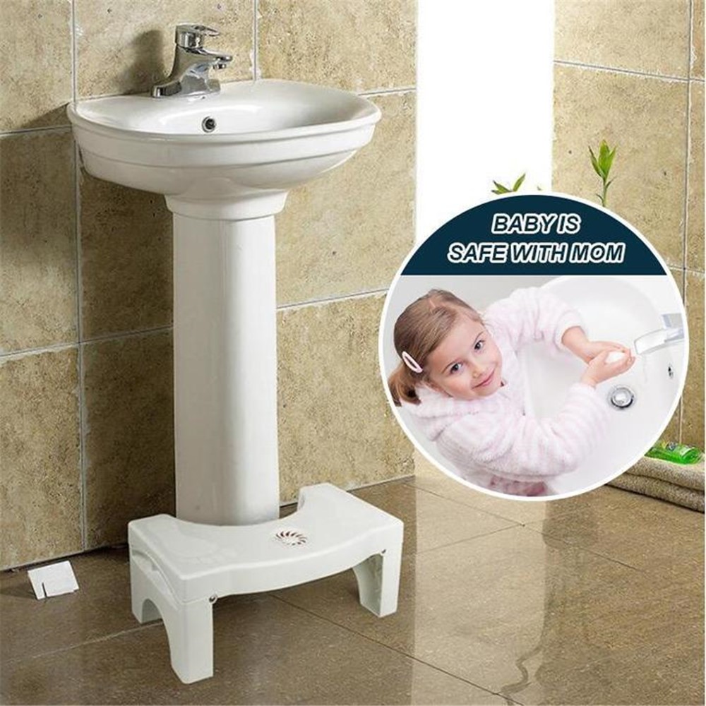 Dobrável Squatty Potty WC Anti Constipation Step Stain Plástico Espessado