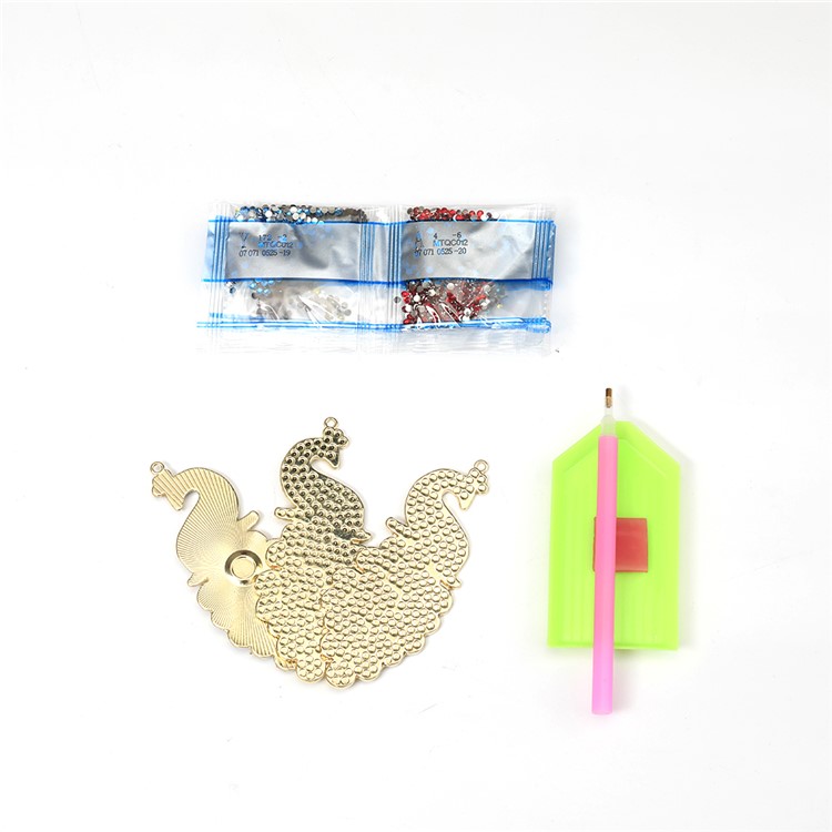 3Pcs Fashionable Peacock Key Chain Pendant Keychain Holder Keyring Car Hanging Decor Decoration-5