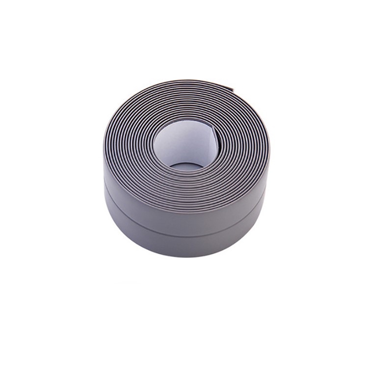 3.2M Waterproof Anti-Mildew Self Adhesive Sealing Caulk Strip Tape for Bathtub Bathroom Kitchen - Grey-1