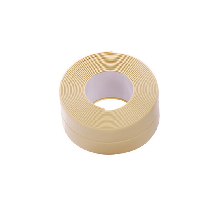 3.2M Waterproof Anti-Mildew Self Adhesive Sealing Caulk Strip Tape for Bathtub Bathroom Kitchen - Beige-1