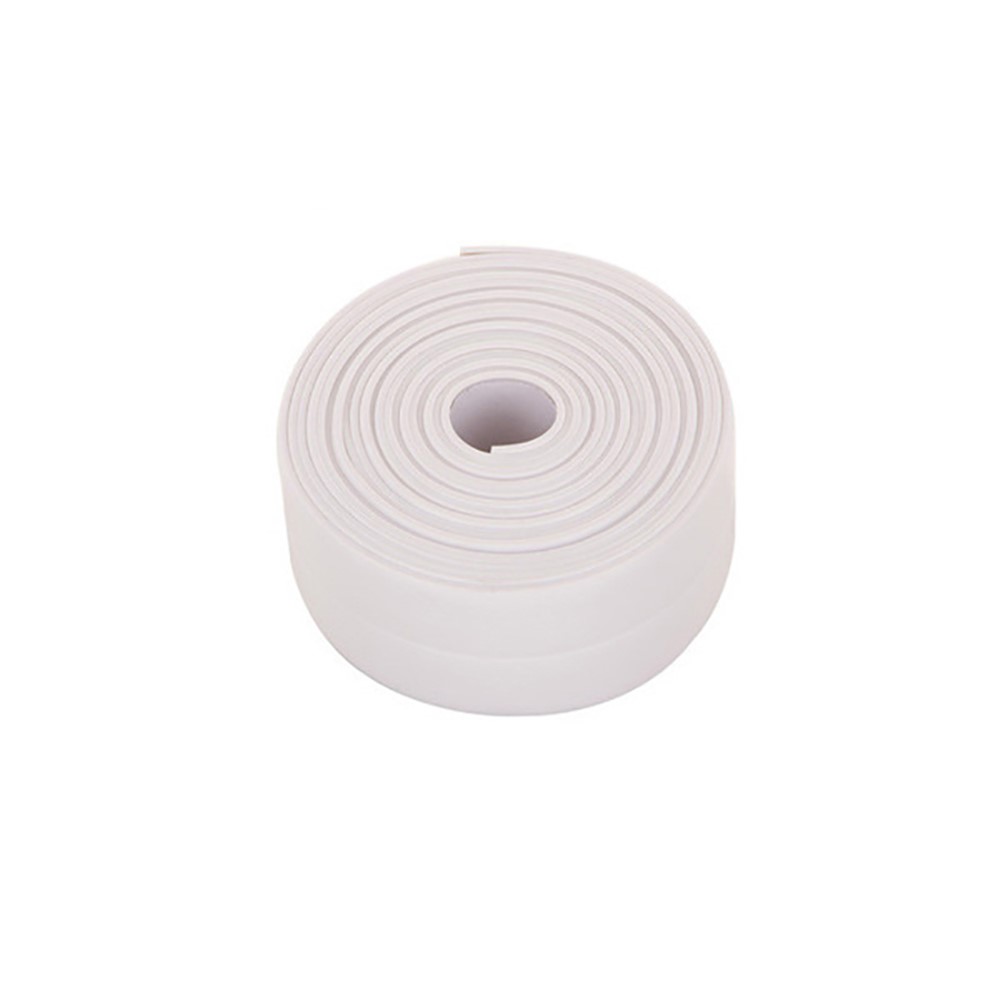 3.2M Waterproof Anti-Mildew Self Adhesive Sealing Caulk Strip Tape for Bathtub Bathroom Kitchen - White-1