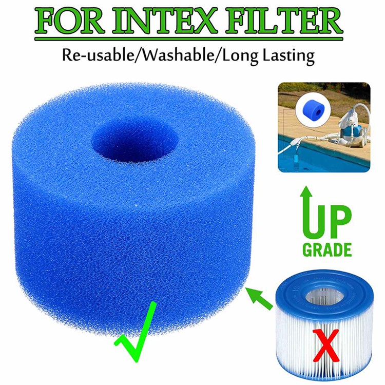 Reusable Swimming Pool Filter Sponge Cartridge Foam, Size: 108 x 40 x 73mm-2