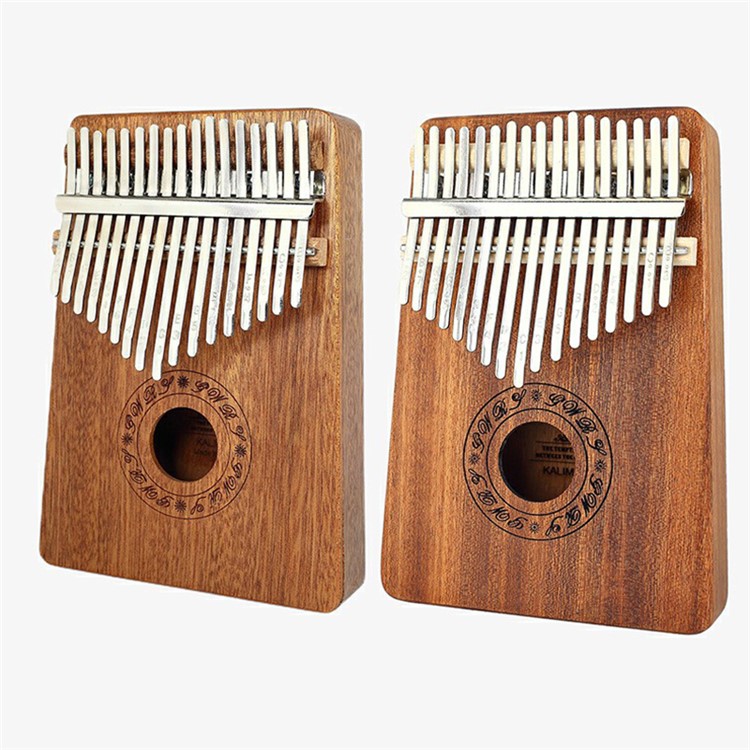 Kalimba Thumb Piano 17 Keys Finger Piano Percussion Instrument with Accessories-2