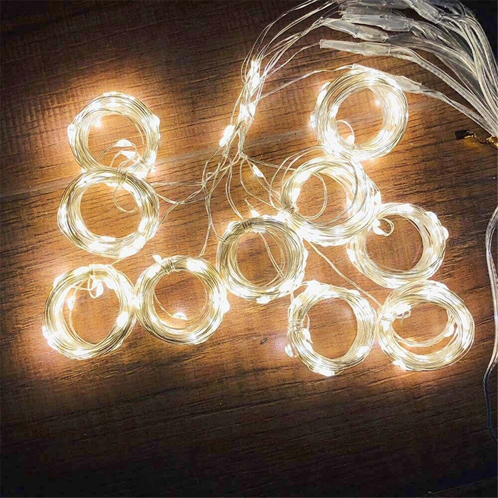 3M x 2M 200-LED Fairy String Lights Christmas Wedding Garden Decoration - Warm White