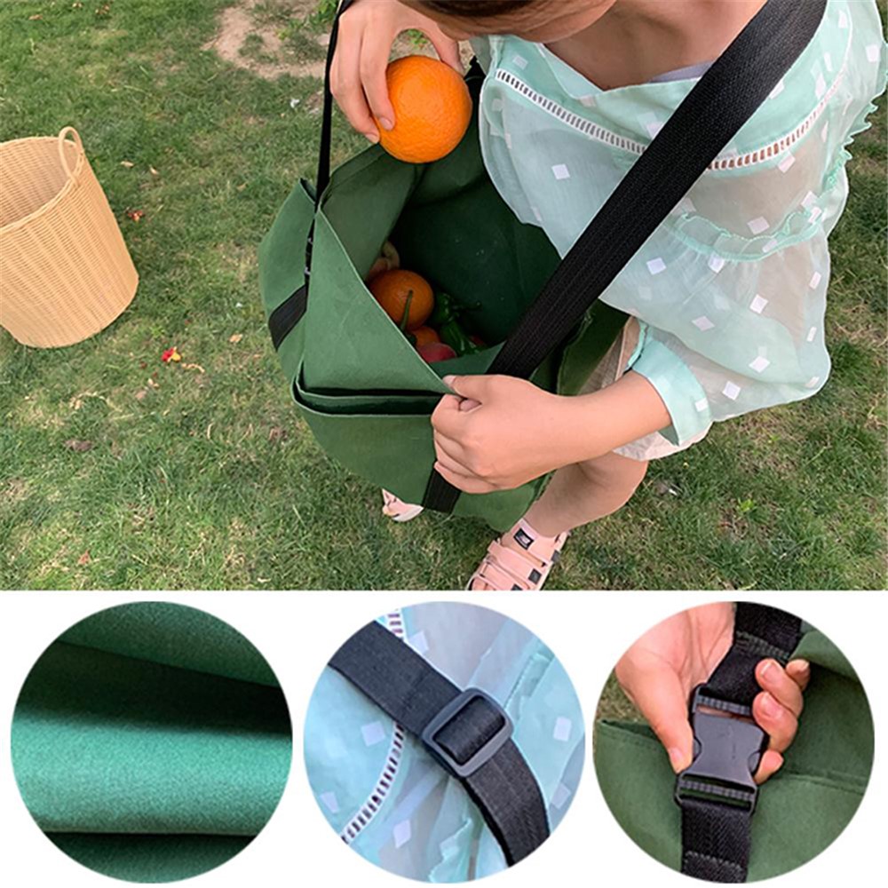 Multi-purpose Harvest Garden Apron Fruit Picking Bag, Size: 50 x 80cm-3