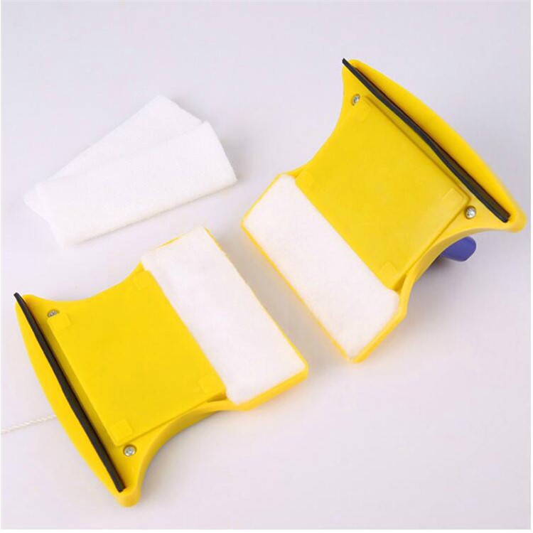 Magnetic Window Double Side Glass Wiper Cleaner Cleaning Brush Pad Scraper-5