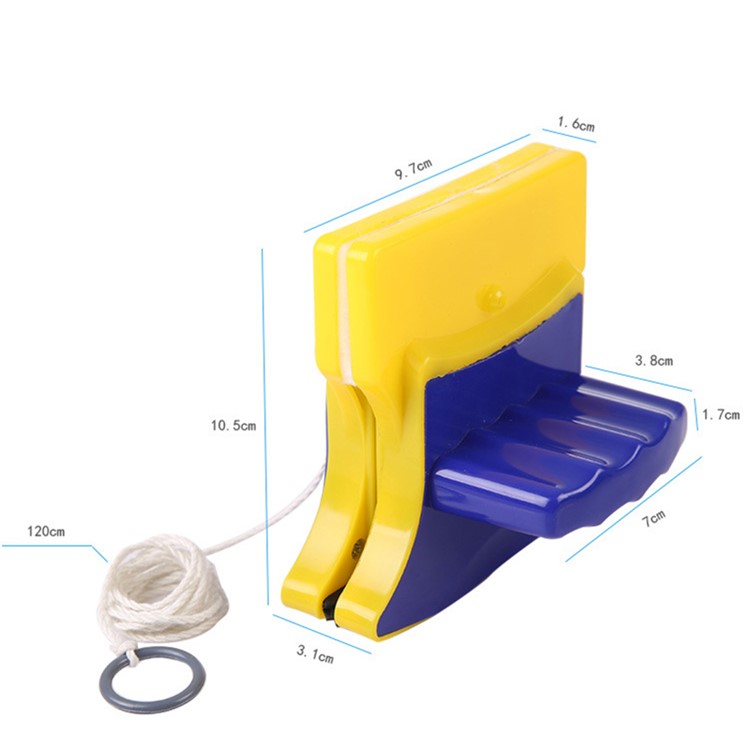 Magnetic Window Double Side Glass Wiper Cleaner Cleaning Brush Pad Scraper-8
