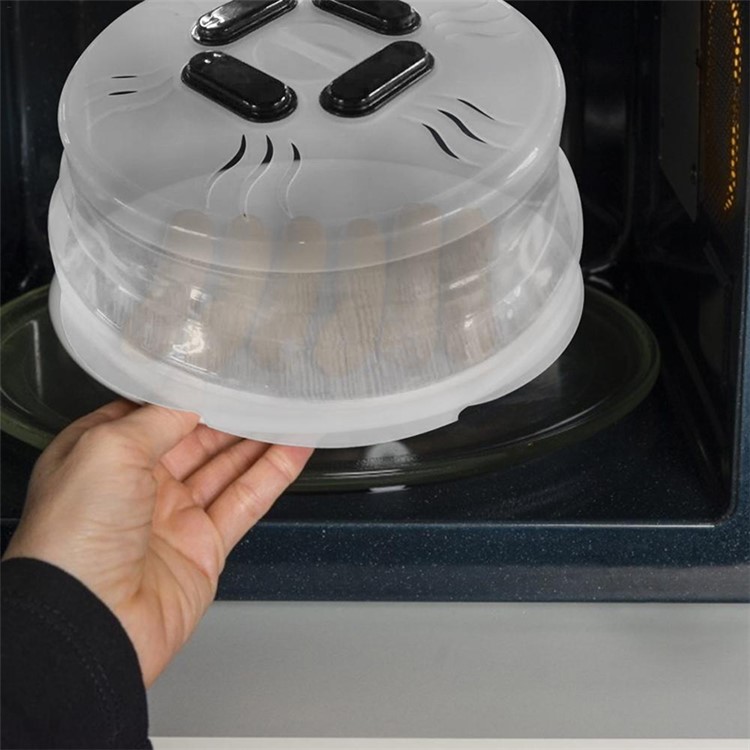 Microwave Oven Folding Strong Magnet Anti-splash Hover Cover-3