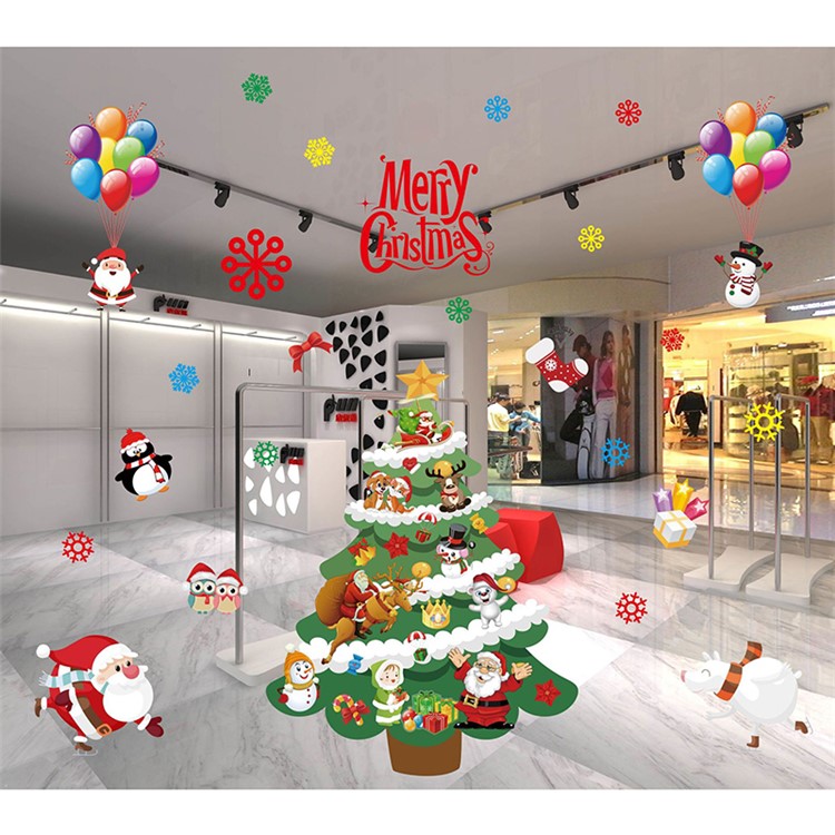 Pasta Statica Non Adesiva Per Decorazioni Natalizie - Albero Di Natale Colorato-1