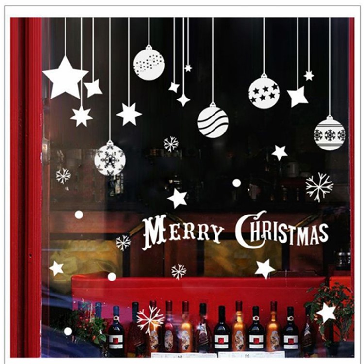 Christmas Series Window Decal Sticker DIY Window Decoration Ornament - Style B-3