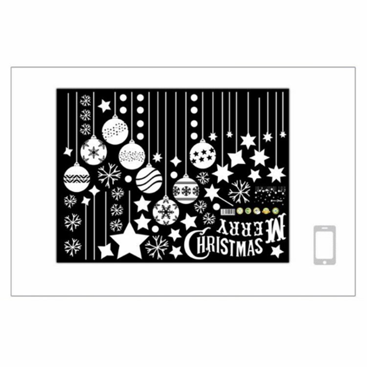 Christmas Series Window Decal Sticker DIY Window Decoration Ornament - Style B-5