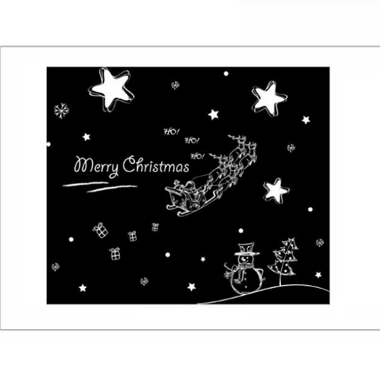 Christmas Series Window Decal Sticker DIY Window Decoration Ornament - Style C-7