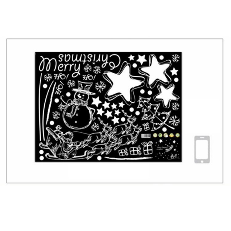 Christmas Series Window Decal Sticker DIY Window Decoration Ornament - Style C-8