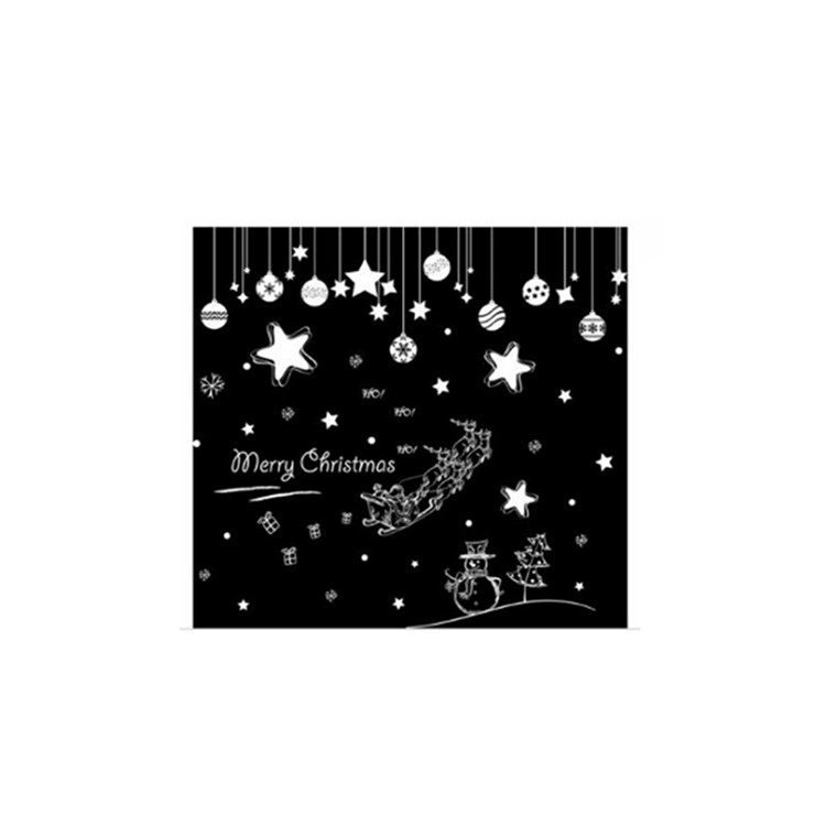 Christmas Series Window Decal Sticker DIY Window Decoration Ornament - Style C-9
